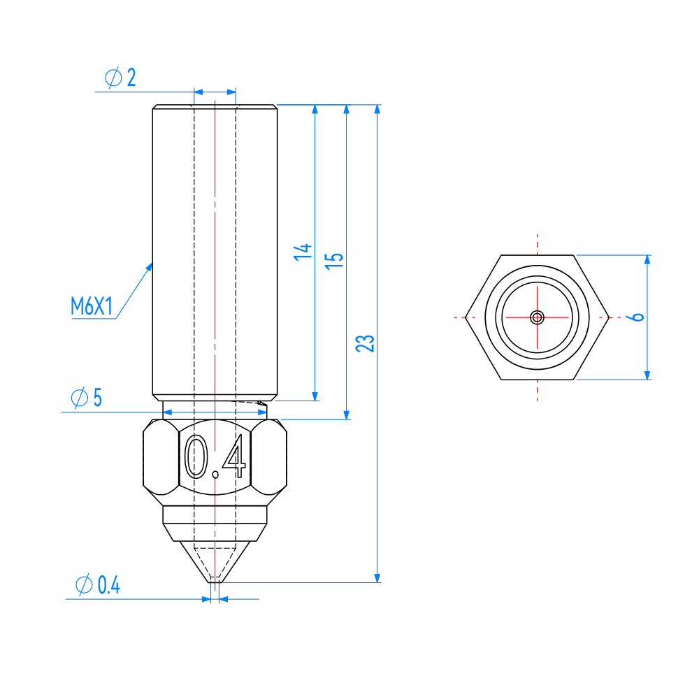 Nozzle For Creality K1 Max End - Creality Printer K1 ulasan dan harga
