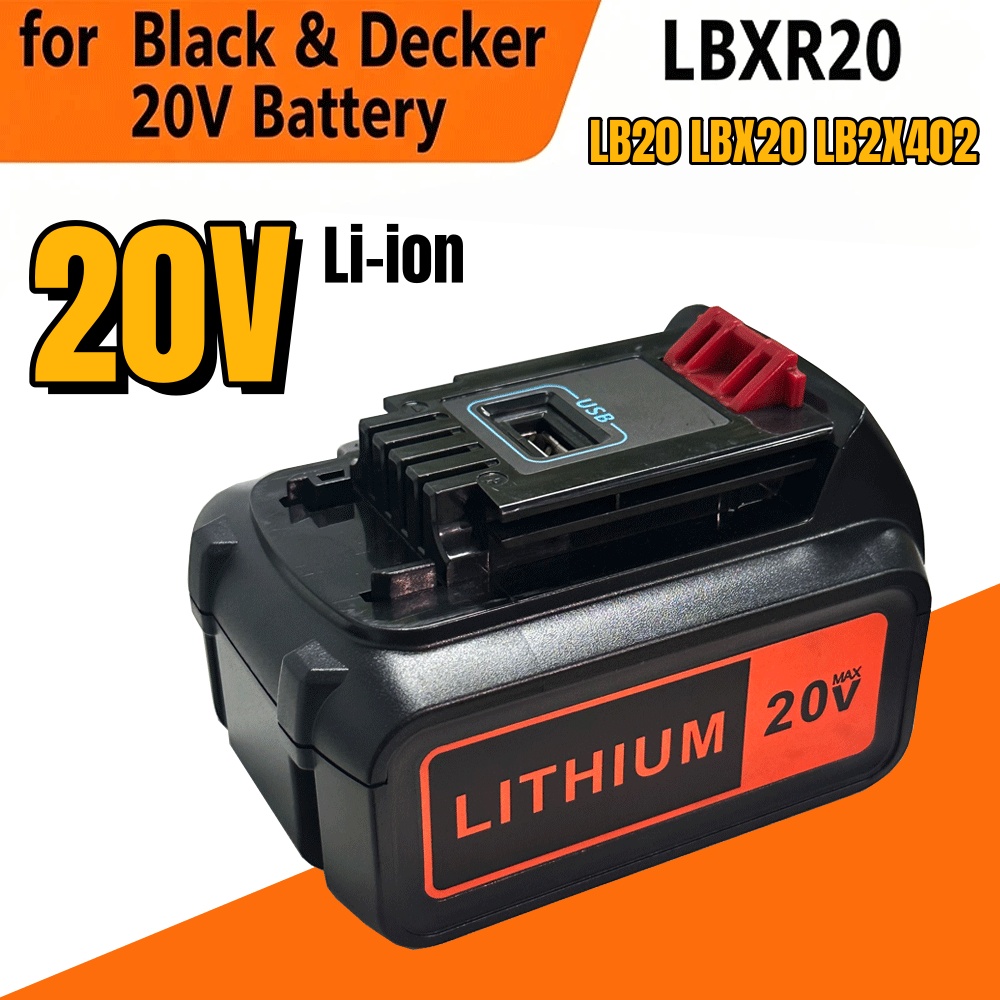 6000mAh 18V Replacement 20V Ba - Black+Decker Tool 20V Max ulasan dan harga