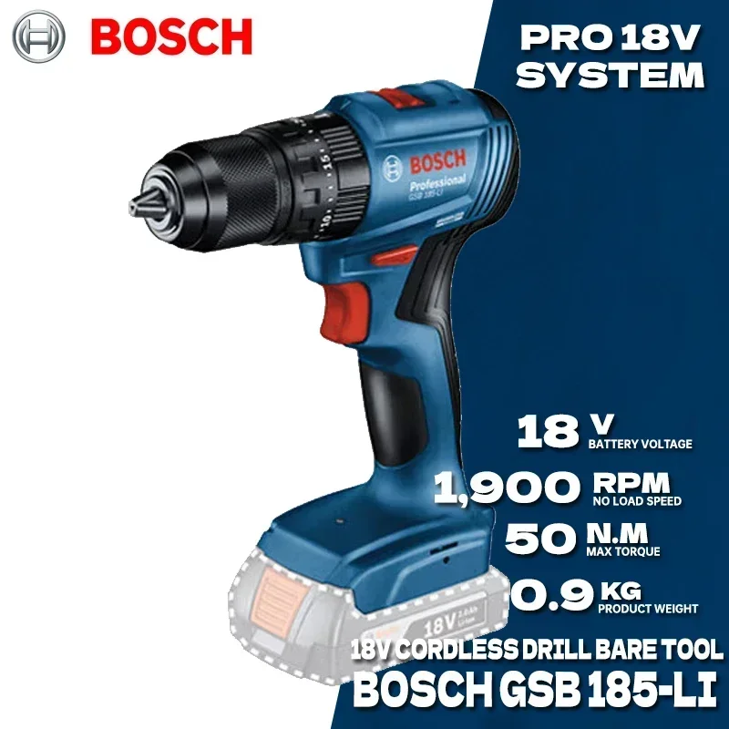 BOSCH GSB 185-LI Brushless Cor - Bosch Drill Gsb 18V ulasan dan harga